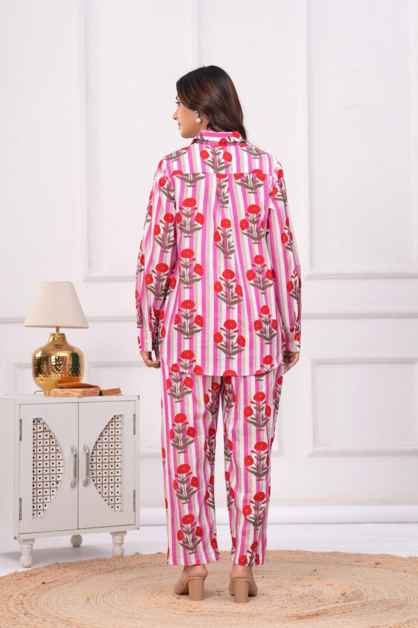 Ka-mee Women Pure Cotton Shirt With Trouser Co-Ords - Image 7