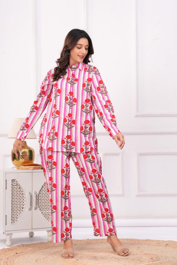 Ka-mee Women Pure Cotton Shirt With Trouser Co-Ords - Image 3