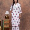 DSC01656 copy Kamee White Cotton Co-ord Set – Shirt and Trouser Combo for Women