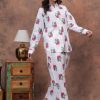 Kamee Women Pure Cotton Pink Shirt & Trouser Co-Ords Set for Women