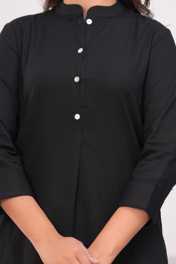 Kamee Women Pure Cotton Black Co-Ord Set for Casual Wear - Image 3
