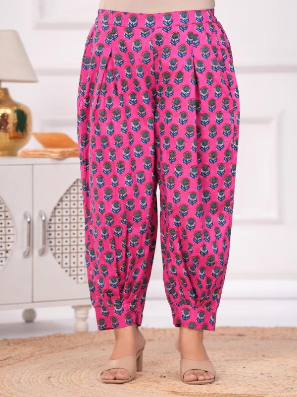 Kamee Women Pure Cotton Pink Floral Co-Ord Set for Casual Wear - Image 6